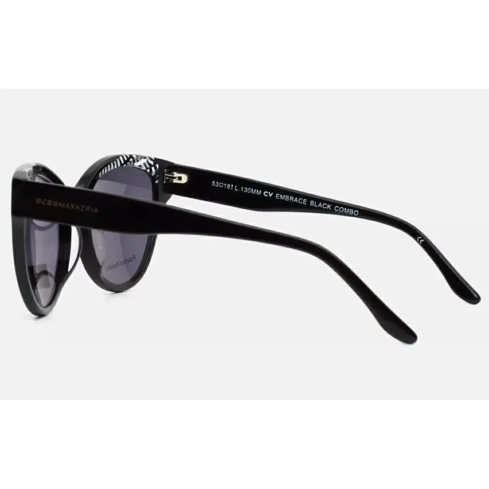 BCBGMAXAZRIA New Embrace Black Combo Womens Cat Eye Sunglasses